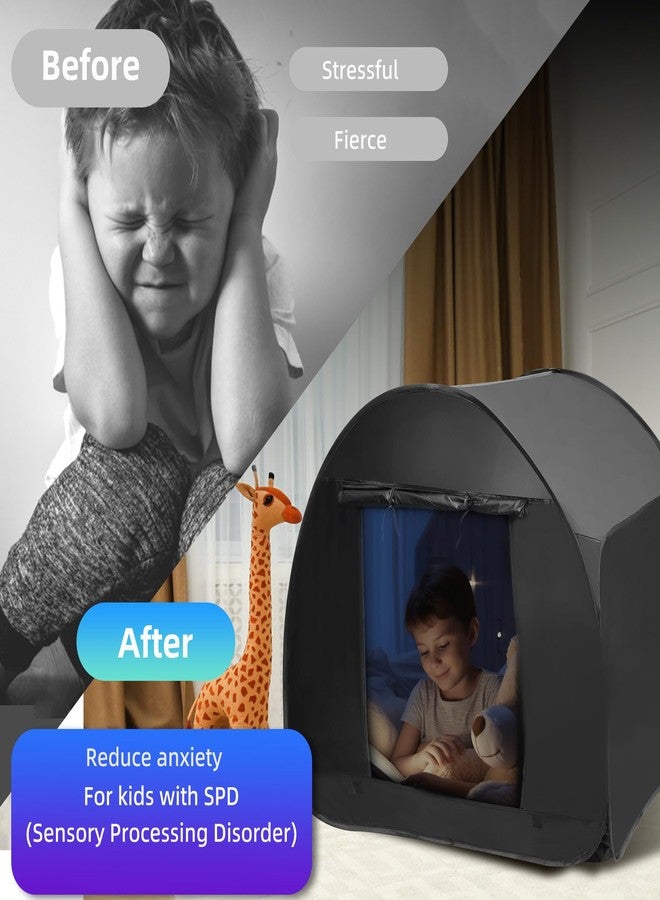 Dreamtrue Sensory Tent for Kids 47.2 * 47.2 * 47.2 in - Portable Pop-up Play Tent for Calming Down & Improving Focus - Ideal for Children with Autism, ADHD, & Sensory Processing Disorder (SPD) - Image 3