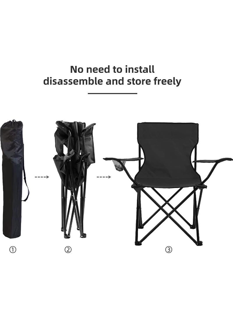 Gasin Portable Folding Camping Chair - Outdoor Fishing Chair, 5 Colors, Lightweight, 120KG Capacity, Cup Holder - Image 4