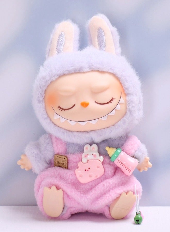 1-Pieces Labubu Multicolor Doll Shirt Clothes Casual Style Outfit for Pretend Play Doll Clothing for Kids Play - Image 1