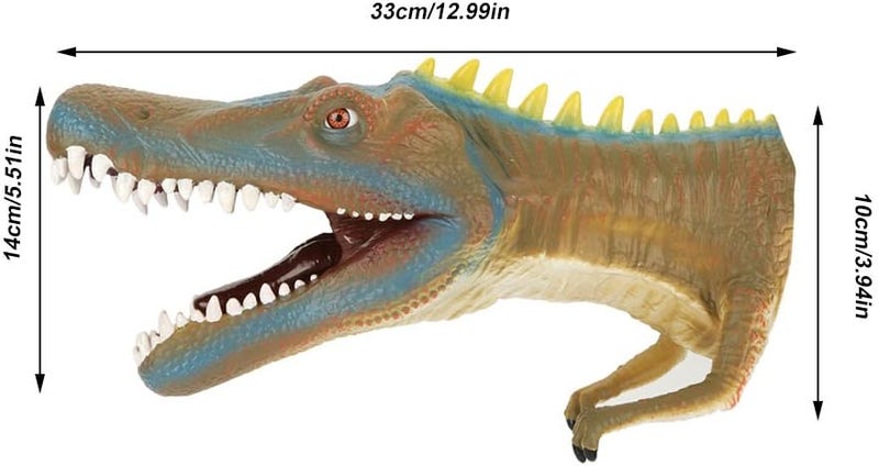 cheekyglo Dinosaur Hand Puppet,Realistic Soft Dinosaur Animal Head Toys Role Play Interesting Toy Gift for Kids(Heavy Claw Dragon) Heavy Claw Dragon - Image 2