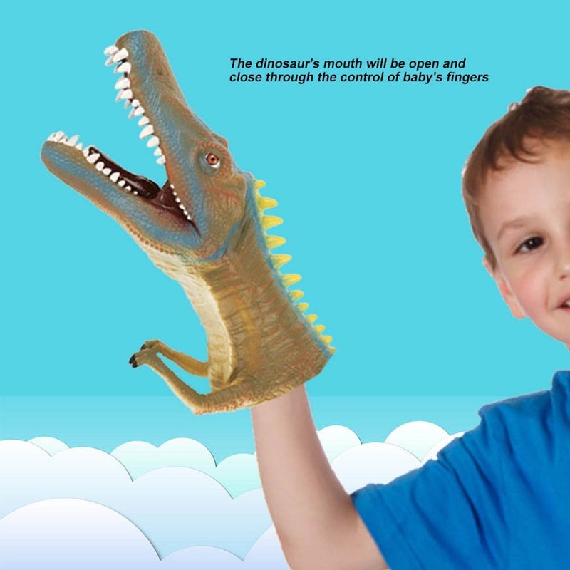cheekyglo Dinosaur Hand Puppet,Realistic Soft Dinosaur Animal Head Toys Role Play Interesting Toy Gift for Kids(Heavy Claw Dragon) Heavy Claw Dragon - Image 5
