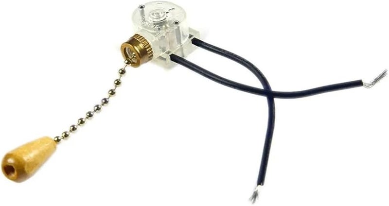 Ceiling Fan Pull Chain Switch Replacement 3A 250V Cord Light Bedside Lamp - Image 2