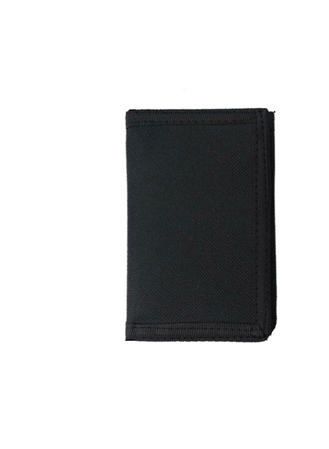 Folding Oxford Cloth Men's Wallet 30% High-end Travel Wallet Short Sincere E Credit Card Bag In Stock-Color:Navy Blue - Image 3