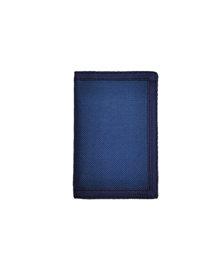 Folding Oxford Cloth Men's Wallet 30% High-end Travel Wallet Short Sincere E Credit Card Bag In Stock-Color:Navy Blue - Image 1