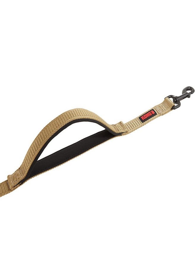 كونج حبل تحكم سريع وسهل الاستخدام من KONG Comfort Ultra Durable Traffic Padded Handle Hands Free Quick Control بطول 6 أقدام (لون بني فاتح) - Image 4