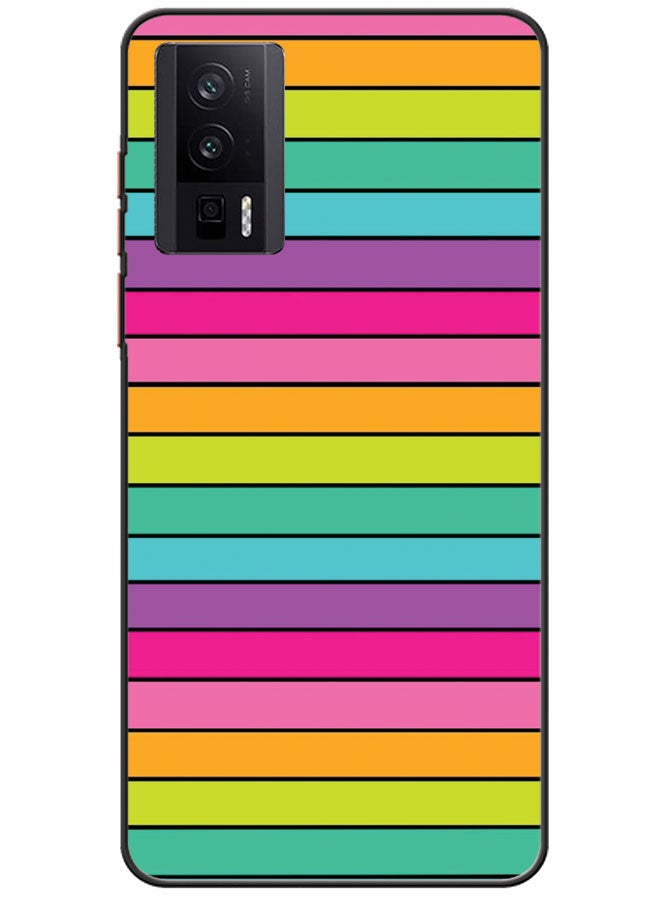 EYE CATCH Protective Case Cover For Xiaomi Redmi K60 Multicolor Lines - Image 1