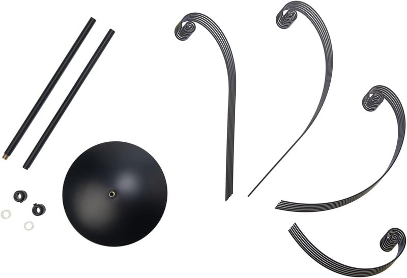 Creative Hobbies 3 Foot Christmas Ornament Display Tree Stand Metal, Black Color, Ornament Holder Tree, Metal Ornament Display Tree Holds 24 Ornaments - Image 2