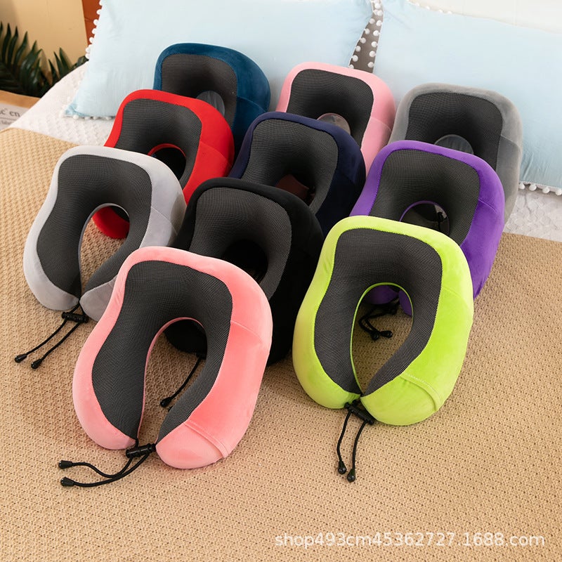 Magnetic Cloth U-Shaped Pillow Cervical Spine Pillow Memory Pillow Travel Pillow Airplane Lunch Break Neck Pillow Neck Pillow Neck Pillow Foldableable - Image 3