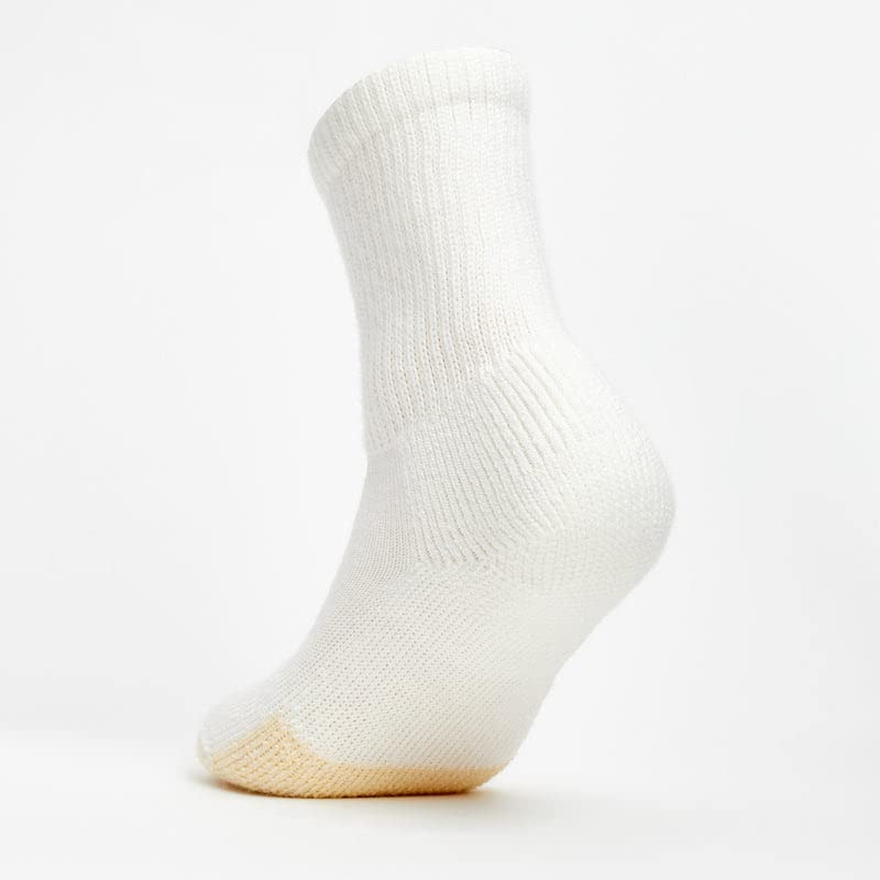 thorlos Thorlo Unisex Thick Cushion Tennis Crew Sock, White, Large - Image 5