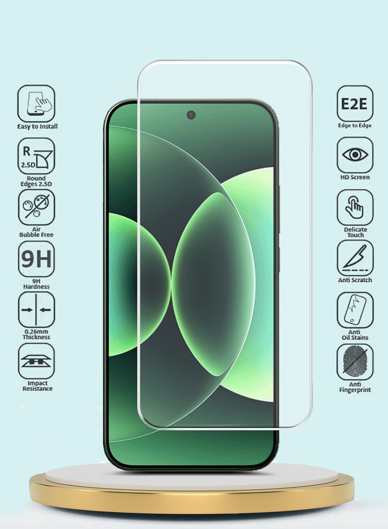 GMAX Xiaomi 17 Pro 5G 2025 GMAX Premium Series Curved Edges 9H 2.5D Tempered Glass Screen Protector - Clear - Image 2