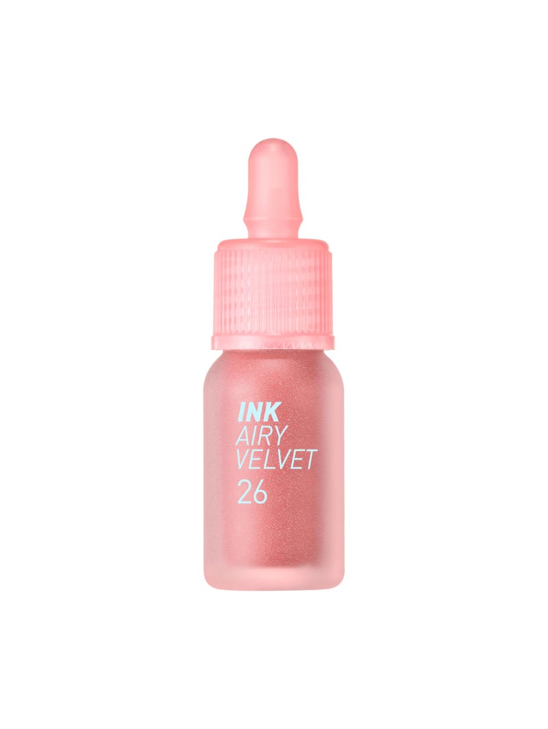 Peripera Ink Airy Velvet Lip Tint | High-Pigmentation, Lightweight, Soft, Moisturizing (026 APRICO PEACH) - Image 1