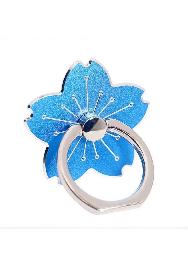 2-Pieces Creative Flower Metal Mobile Phone Ring Desktop Folding Mobile Phone Holder Ring - Image 1