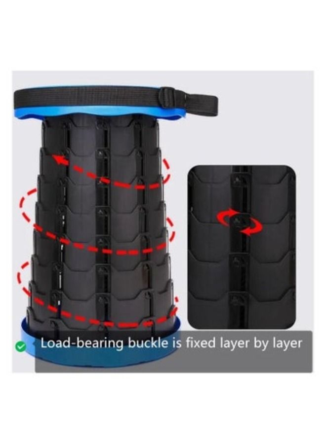 ACLIX Portable Folding Retractable Stool Adjustable Seat - Image 2