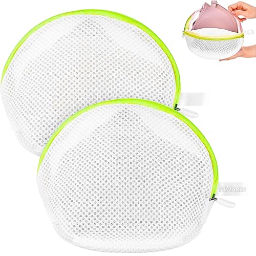 F8WARES 2PK Cone Pouch for Cloth Washing Storage & Travel - laundry bags for clothes - Bra Washing Machine Bag - Mesh Laundry Bag - Mesh Bags For Washing Machine for bra Innerwear Lingerie Socks - Image 1
