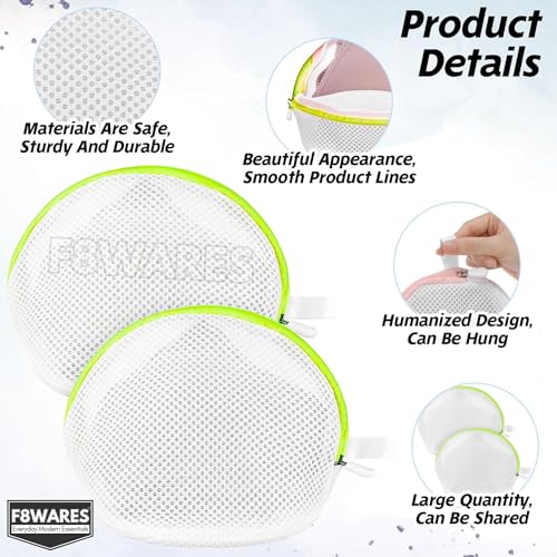 F8WARES 2PK Cone Pouch for Cloth Washing Storage & Travel - laundry bags for clothes - Bra Washing Machine Bag - Mesh Laundry Bag - Mesh Bags For Washing Machine for bra Innerwear Lingerie Socks - Image 3