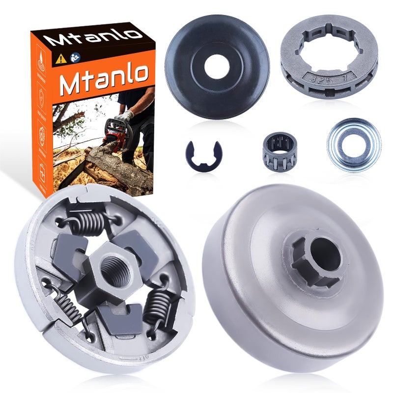 Mtanlo .325-7 Clutch Drum Sprocket Bearing Kit For Stihl MS261 MS271 MS291 C Chainsaws, Clutch Assy, Clutch Drum, Rim Sprocket, Clutch Washer, Clutch Cover, Needle Bearing, E-clip. - Image 1