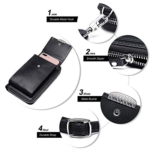 KUKOO Small Crossbody Bag Cell Phone Purse Wallet with Credit Card Slots for Women(NOT for iPhone Plus/Pro Max) - Image 5