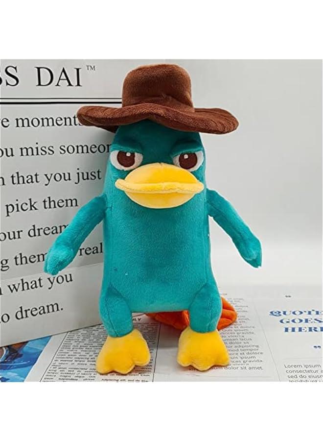 Perry The Platypus Plush, Platypus Plush Toy for Cartoon Fans Gift,Beautiful Platypus Stuffed Plushies Doll,Soft Stuffed Pillow for Kids' Room Decor