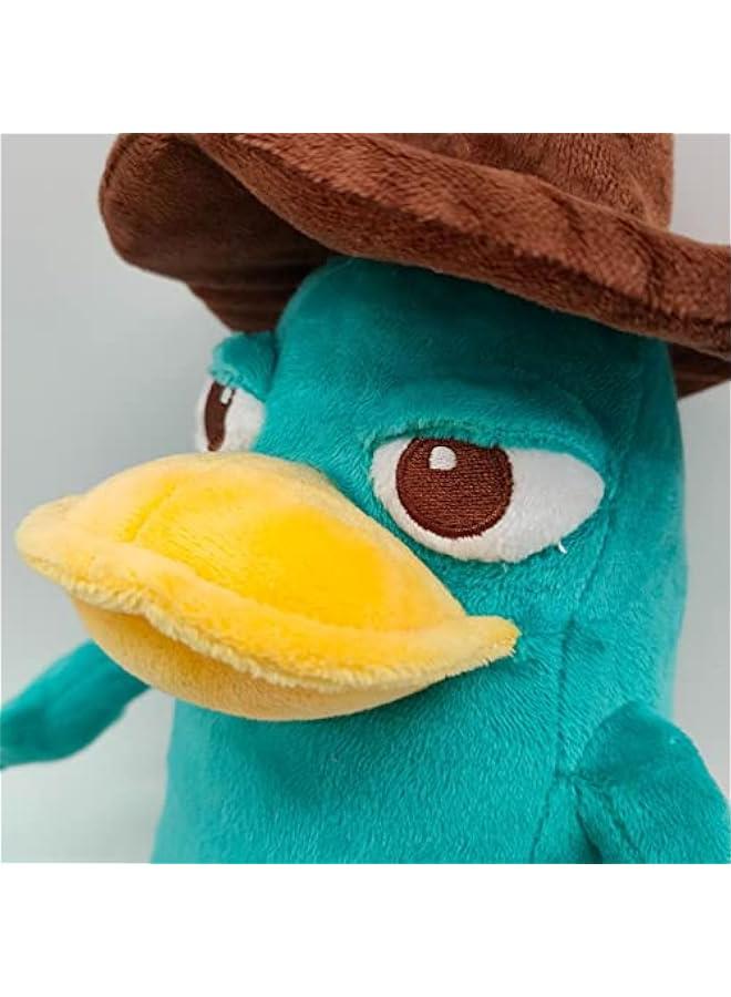 Perry The Platypus Plush, Platypus Plush Toy for Cartoon Fans Gift,Beautiful Platypus Stuffed Plushies Doll,Soft Stuffed Pillow for Kids' Room Decor
