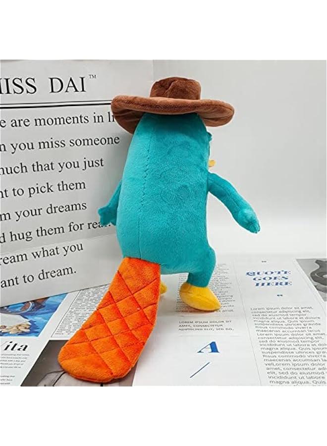 Perry The Platypus Plush, Platypus Plush Toy for Cartoon Fans Gift,Beautiful Platypus Stuffed Plushies Doll,Soft Stuffed Pillow for Kids' Room Decor