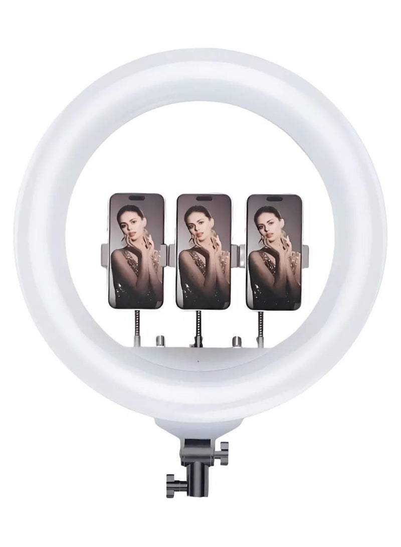 Plokama R56 Pro Soft LED RGB Ring Light 56cm - 360° Rotating Pan Tilt, Non-Slip Design, Wireless Remote Control, Eye Protection, Adjustable Brightness & Color Temperature - Image 2