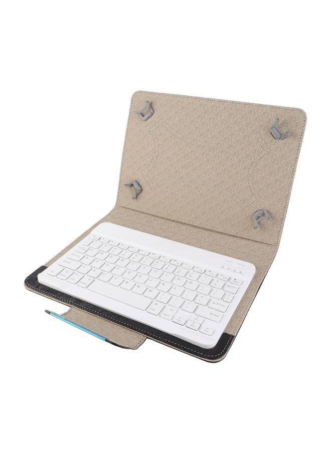 10'' Tablet Laptop Universal PU Protective Case Cover Bluetooth Keyboard for Android IOsWIN
