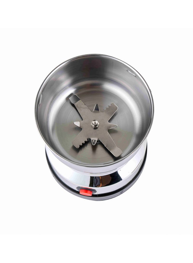 Coffee Grinder Electric Stainless Steel 4-Blade Grinder Compact Automatic Grinding Machine for Coffee Beans Spices Herbs & Nuts  Small & Lightweight - Image 3