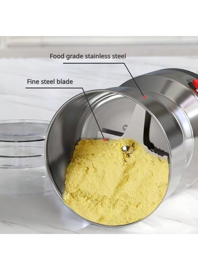 Coffee Grinder Electric Stainless Steel 4-Blade Grinder Compact Automatic Grinding Machine for Coffee Beans Spices Herbs & Nuts  Small & Lightweight - Image 5