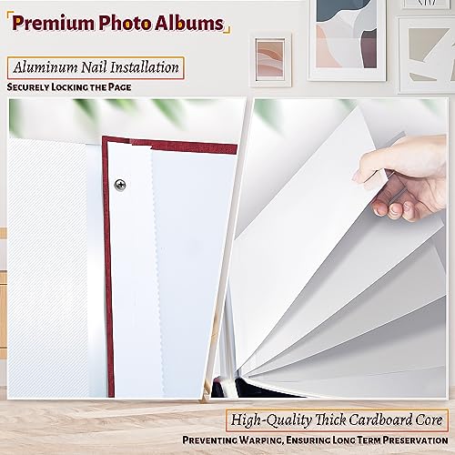 Artfeel Photo Album Self Adhesive Scrapbook,Large Photo Book for 4x6,5x7,8x10 Pictures,DIY Album for Baby Wedding Family Travel Birthday,with Metallic Pen and Scraper - Image 4