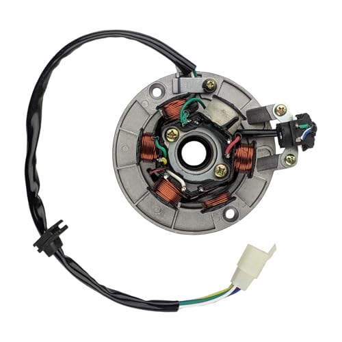 RedCap 6-Coil 5-Wire Stator Magneto With Plate for 50cc 70cc 90cc 110cc 125cc GY6 ATV Dirt Bike Scooter Go-Kart Buggy Compatible with Taotao Coolster Roketa Sunl Tank JCL Lance Jonway - Image 5