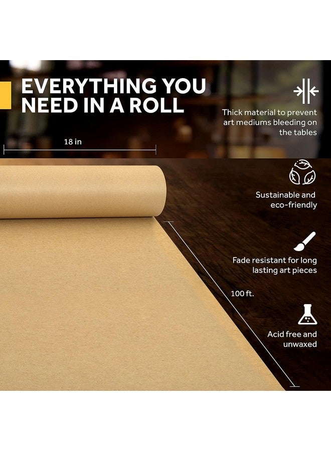 Bryco Goods Brown Kraft Packing Paper - 2 Pack of 18" x 100' Rolls - Kraft Paper Roll Ideal for Packing, Moving Supplies, Gift Wrapping, Bulletin Board Paper, Arts and Crafts, Craft Paper - Made in The USA - Image 4