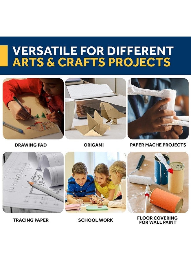 Bryco Goods Brown Kraft Packing Paper - 2 Pack of 18" x 100' Rolls - Kraft Paper Roll Ideal for Packing, Moving Supplies, Gift Wrapping, Bulletin Board Paper, Arts and Crafts, Craft Paper - Made in The USA - Image 2