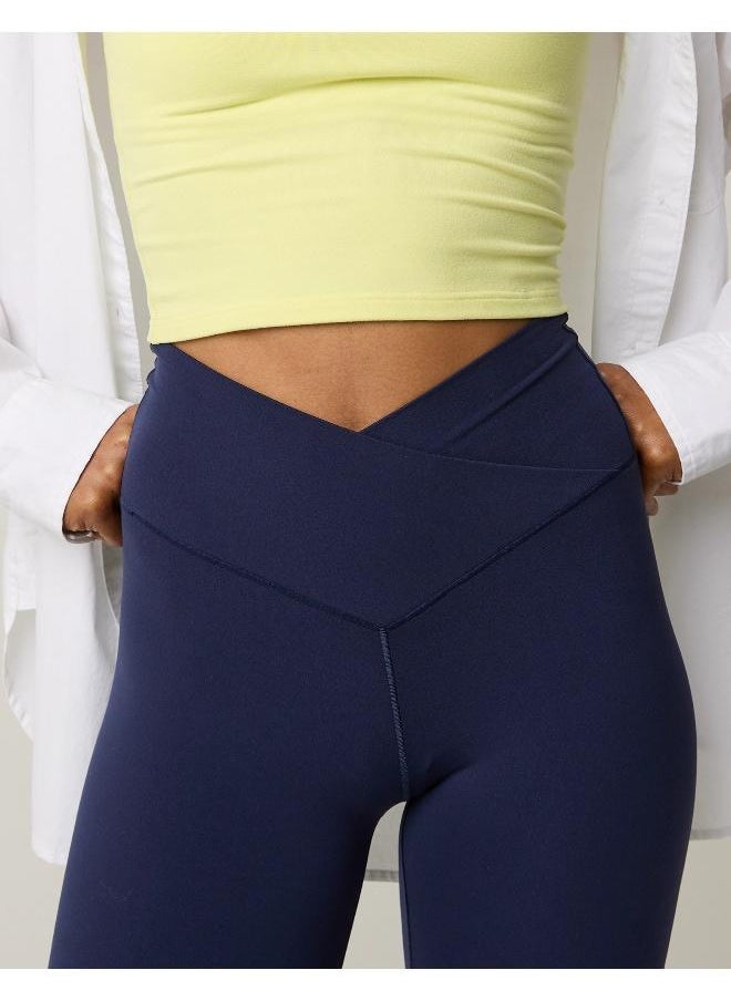 Aerie - OFFLINE By Aerie Real Me High Waisted Crossover Flare Legging - Image 1