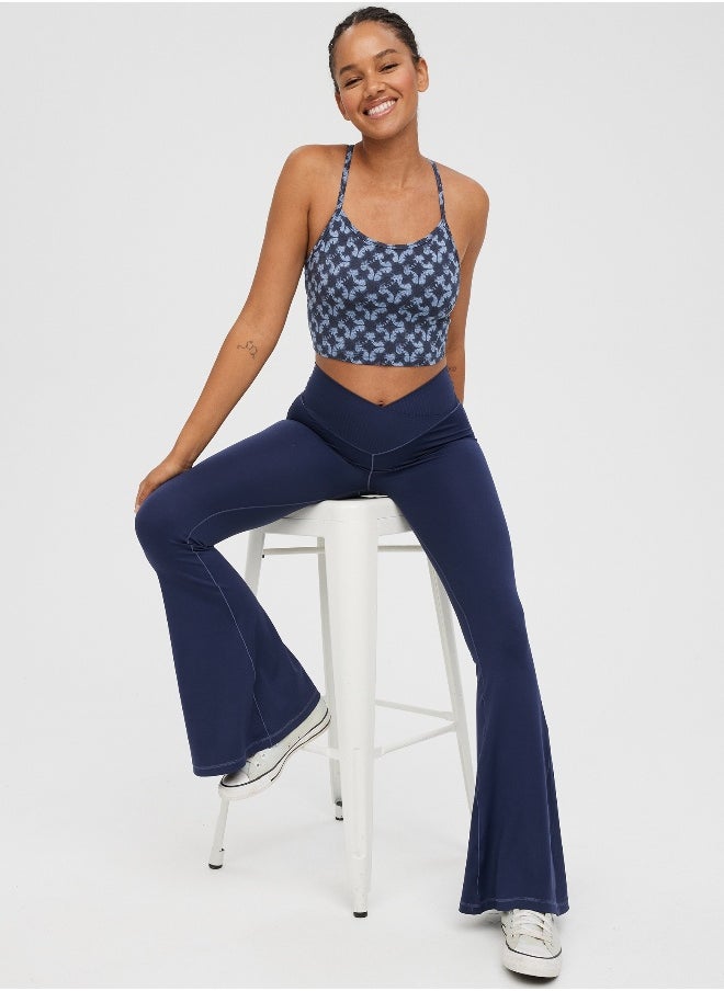 Aerie - OFFLINE By Aerie Real Me High Waisted Crossover Flare Legging - Image 1