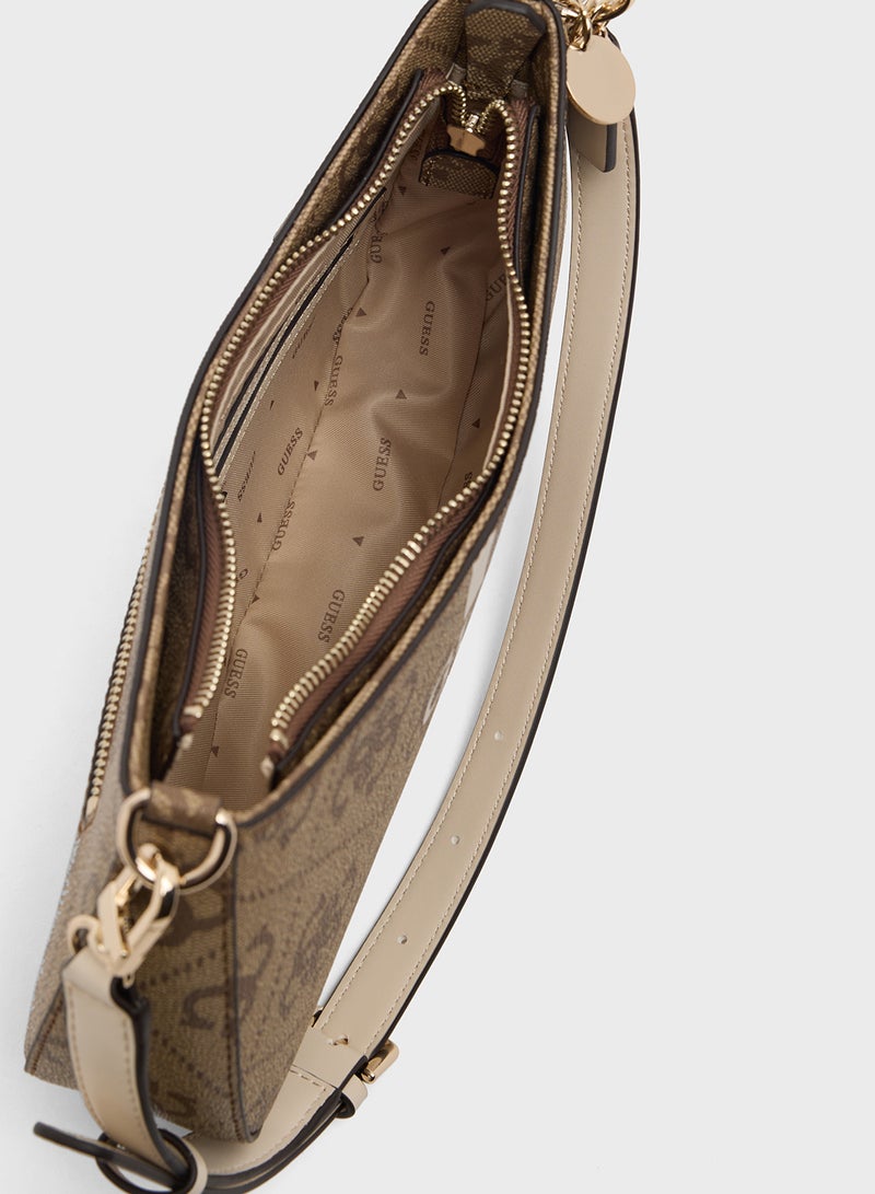 GUESS Noelle II Top Zip Shoulder Bag - Image 5