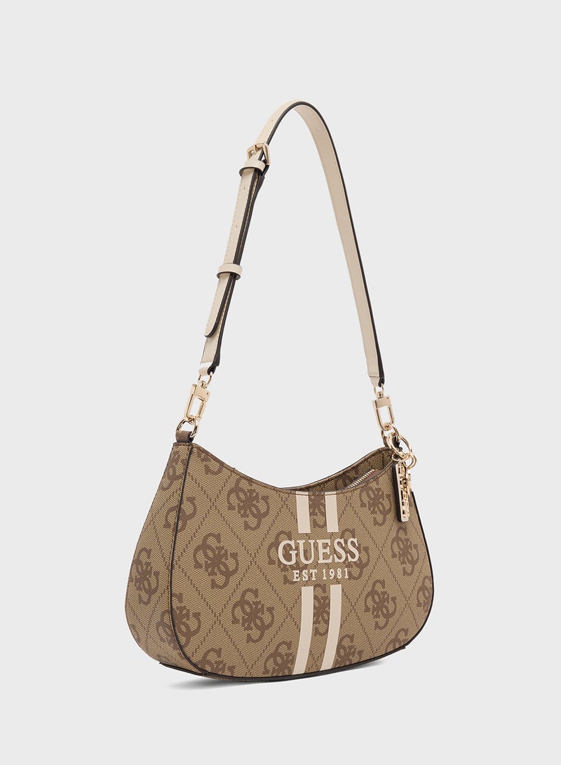 GUESS Noelle II Top Zip Shoulder Bag - Image 3