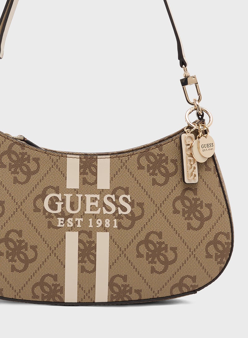 GUESS Noelle II Top Zip Shoulder Bag - Image 4