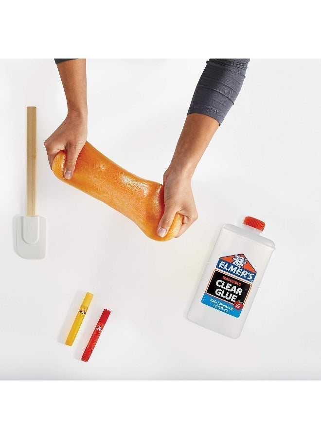 Elmer's Clear Liquid School Glue 1 Quart (946ml) Washable Slime & Craft Glue - view 2