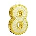 Blue Panda Gold Foil Number 8 Pinata Shimmering Gold Pinatas for Birthday Party Durable Corrugated Paper Construction EasyFill Top for Quick Setup 17 x 115 x 3 in - Image 3