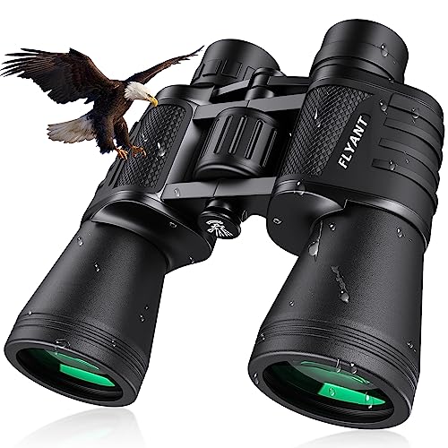 Flyant 20x50 High Powered Binoculars for Adults Waterproof Compact Binoculars with Low Light Vision for Bird Watching Hunting Camping Travel Cruise Hiking Sports Stargazing Christmas Birthday Gifts for Men - Image 1