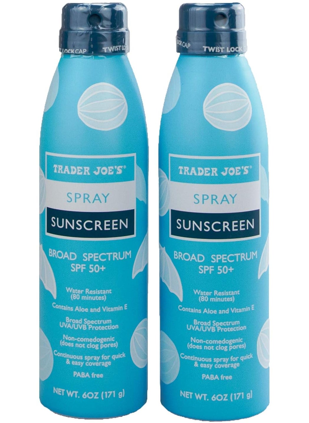Trader Joe's Trader Joes Nourish Spray Sunscreen SPF 50 Broad Spectrum 2Pack 