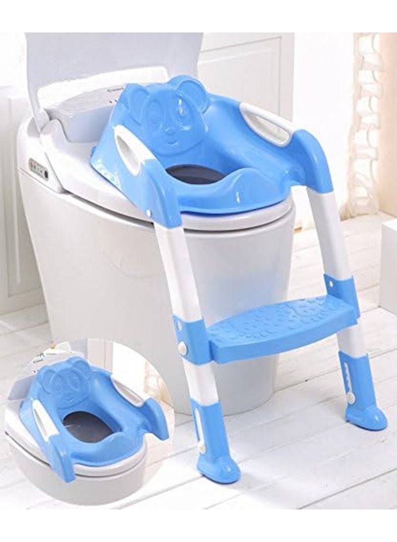 Eazy Kids Potty Training Seat | Toddler Toilet Seat | Step Stool Ladder | Training Toilet For Kids Boys Girls | Toddlers | Comfortable | Potty Seat | Potty Chair | Anti-Slip Pads - Image 1