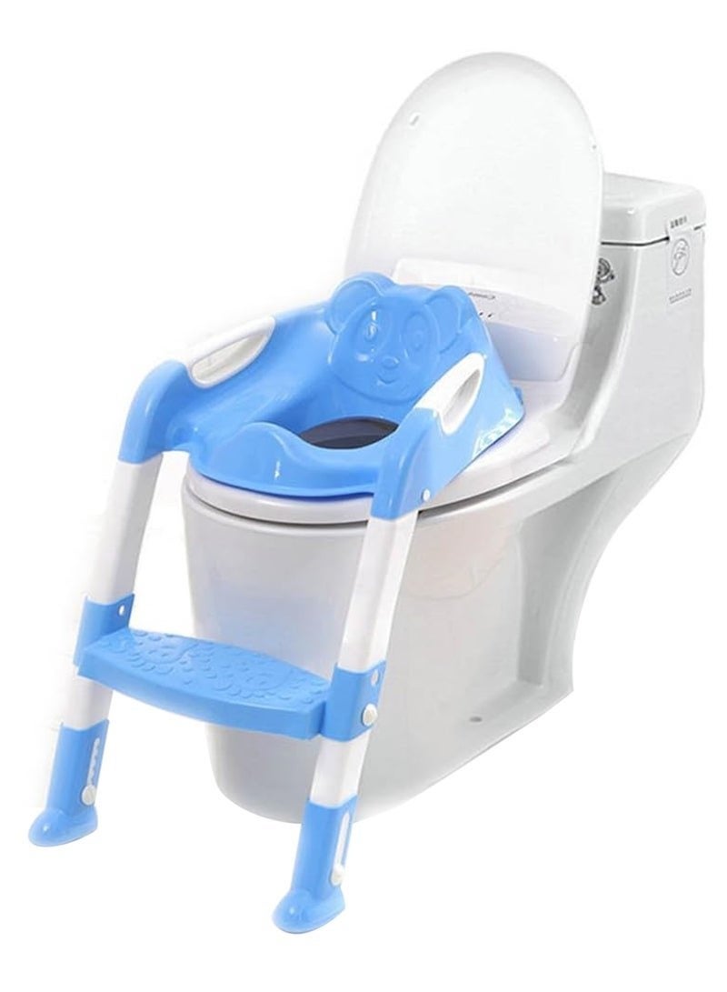 Eazy Kids Potty Training Seat | Toddler Toilet Seat | Step Stool Ladder | Training Toilet For Kids Boys Girls | Toddlers | Comfortable | Potty Seat | Potty Chair | Anti-Slip Pads - Image 5