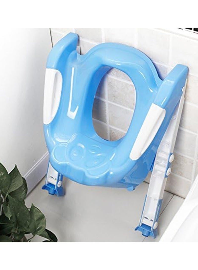 Eazy Kids Potty Training Seat | Toddler Toilet Seat | Step Stool Ladder | Training Toilet For Kids Boys Girls | Toddlers | Comfortable | Potty Seat | Potty Chair | Anti-Slip Pads - Image 3