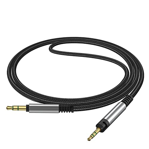 Geekria Audio Cable Compatible with ATH-M50x/M40x/M50/M60x/M40/M70x Headphones, 2.5mm to 3.5mm Braided Nylon Replacement Stereo Cord (4 ft / 1.2 m) - Image 2