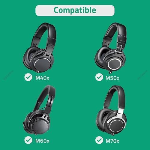 Geekria Audio Cable Compatible with ATH-M50x/M40x/M50/M60x/M40/M70x Headphones, 2.5mm to 3.5mm Braided Nylon Replacement Stereo Cord (4 ft / 1.2 m) - Image 5