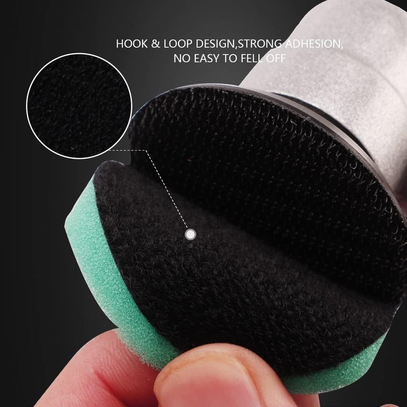 SPTA 29pcs Drill Buffing Pad Detail Polishing Pad Mix Size Kit with 5/8-11 Thread Backing pad & Adapters for Car Sanding, Polishing, Waxing (29Pcs Mini Polishing Pad Set2) - Image 5