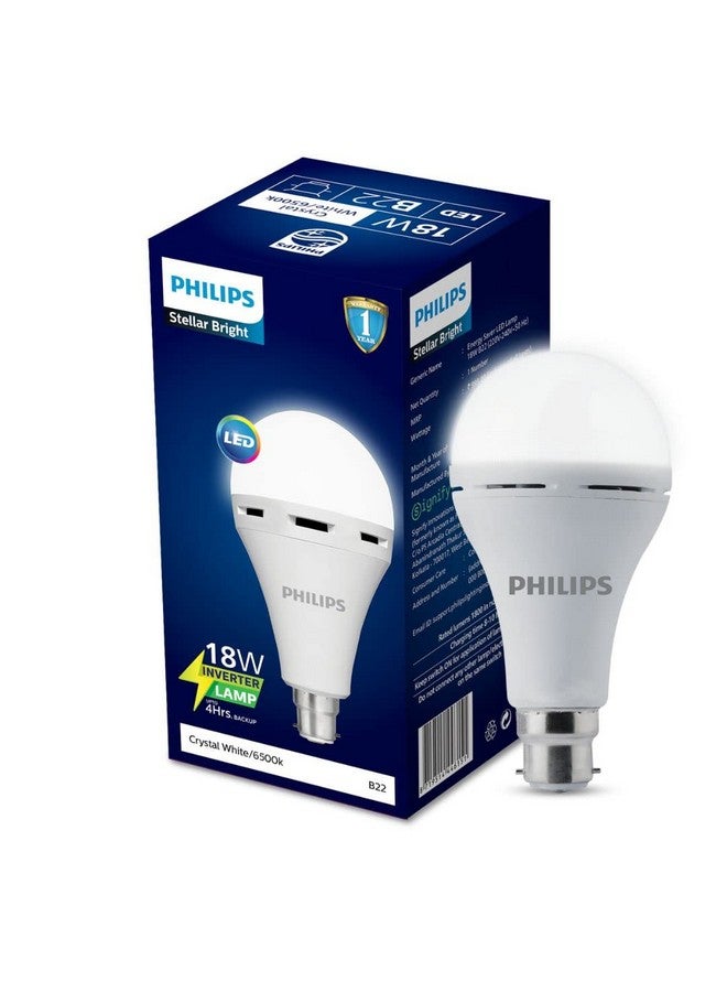 Philips مصباح فيليبس 18 واط B22 LED للطوارئ (أبيض كريستالي، عبوة من 2) - Image 2