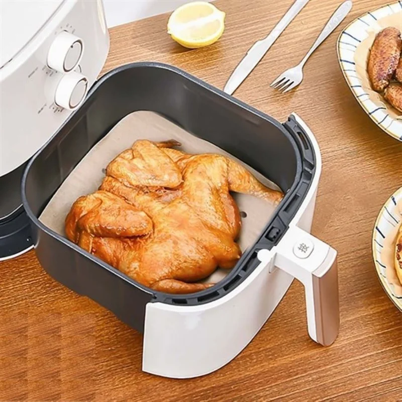5DM 50 Pcs Air Fryer Baking Paper Disposable Air Fryer Non-Stick Oil Paper Perforated Model