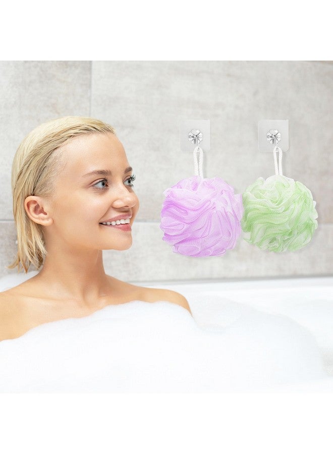 Tbestmax 4 Pack Bath Sponge Pouf Shower Loofah Body Scrubber Exfoliator, 60G/Piece - 4 Colors - Image 5